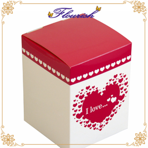 Boîte de lotion de soin pour fille imprimée de luxe, rouge