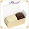 Boîte d'emballage de dessert en carton beige Style simple vente directe d'usine