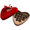 Boîte de bonbons en forme de coeur rouge décorée d'or de gros d'usine de la Chine