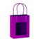 Sac en papier kraft pur avec poignée tournante en 100 GSM