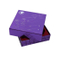 Élégant emballage de maquillage en carton violet et boîte de papier de stockage