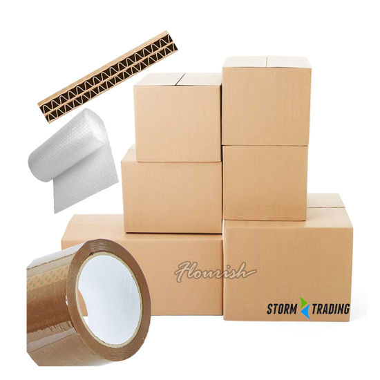 Boîte mobile de carton ondulé de Chambre de papier de Brown