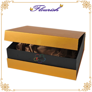 Style de luxe Flip Top Type Boîte en papier rigide en carton avec fermeture magnétique pour le thé au chocolat Café et emballage cadeau de vin