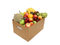 Boîte de papier d'emballage de fruits et légumes frais biodégradable pour supermarché