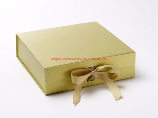 Boîte d'emballage de cadeau d'anniversaire de ceinture de chemise de couleur bleue premium pour petit ami