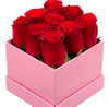 Boîte-cadeau d'anniversaire de boîte à provisions de fleur rose de logo fait sur commande Boîte-cadeau de jour de Valentine