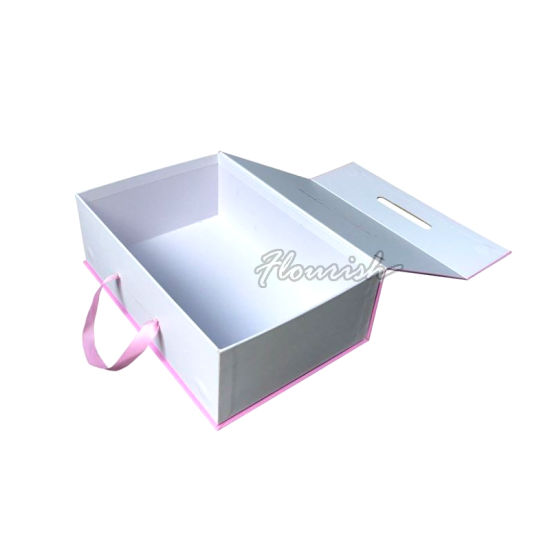 Boîte-cadeau de petit gâteau de biscuit de cuisson de papier enduit d'impression polychrome de logo d'OEM