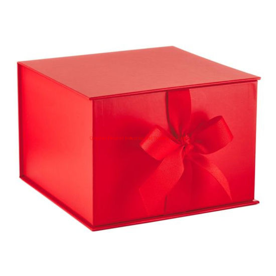 Grande boîte rigide d'emballage de cadeau de fête d'anniversaire de faveur de point de Polk de carton rigide