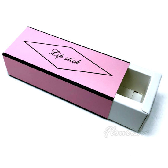 Boîtes de rangement de parfum de rouge à lèvres de fantaisie de filles de papier de rectangle