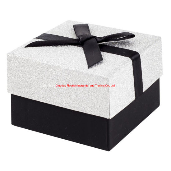 Boîte de cadeau de papier d'emballage de papier d'emballage de fleur de carton carré de mode
