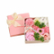 Boîte de cadeau de papier d'emballage de papier d'emballage de fleur de carton carré de mode