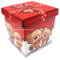 Couvercle de noeud papillon personnalisé rouge et boîte de papier d'emballage de cadeau de base pour Happy Time