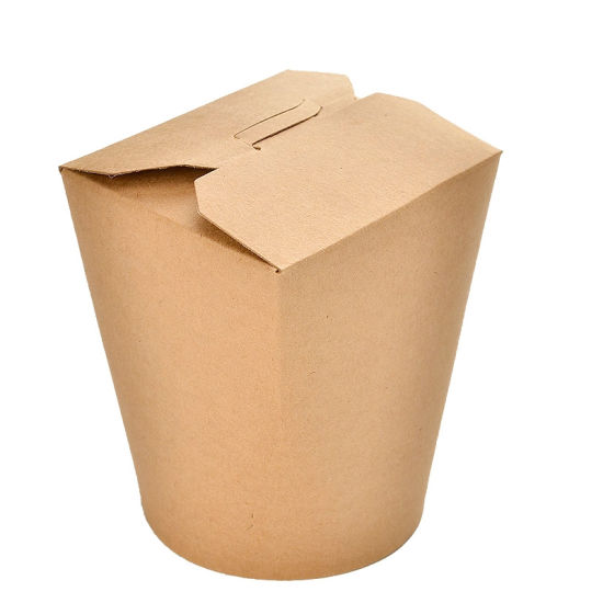 Boîte de nouilles instantanées de restauration rapide de papier d'emballage recyclable qui respecte l'environnement de catégorie comestible