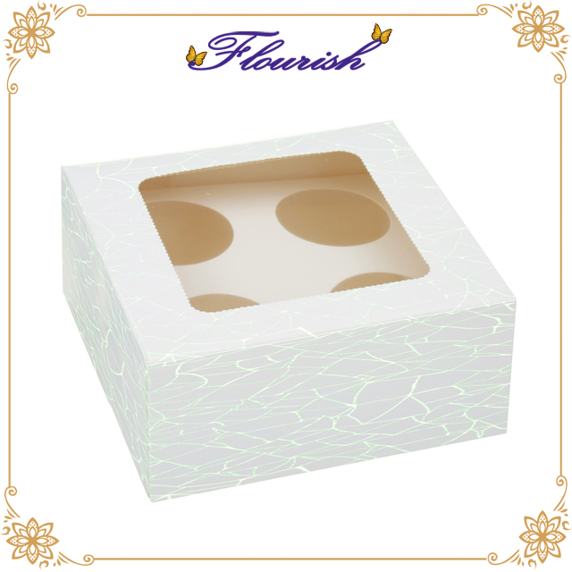 Emballage de biscuit de cuisson doux en carton blanc Boîte de couverture articulée