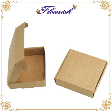 Boîte-cadeau artisanale en papier kraft pliable écologique
