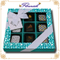 Boîte de présentation de chocolat assorti de papier couché raffiné avec ruban soyeux