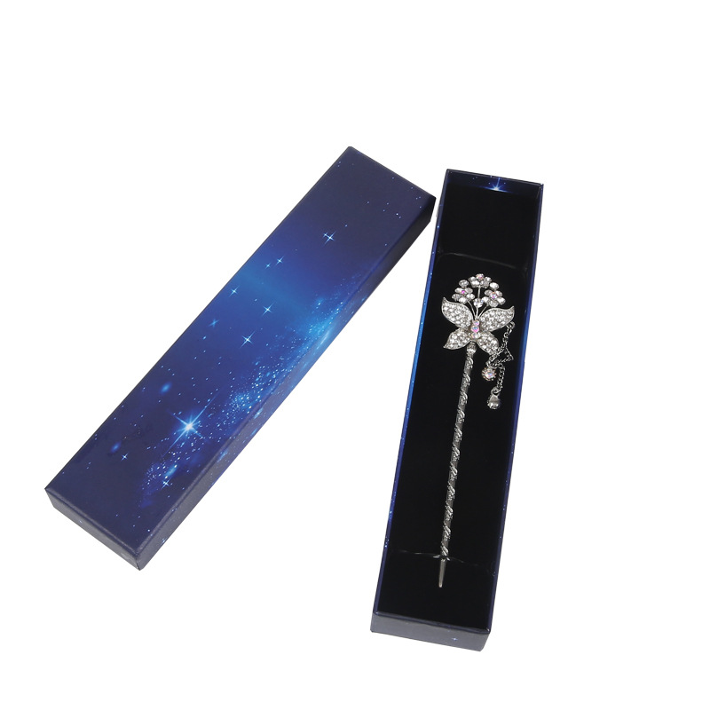 Boîte-cadeau de bijoux d'emballage en papier de luxe d'impression de logo personnalisé