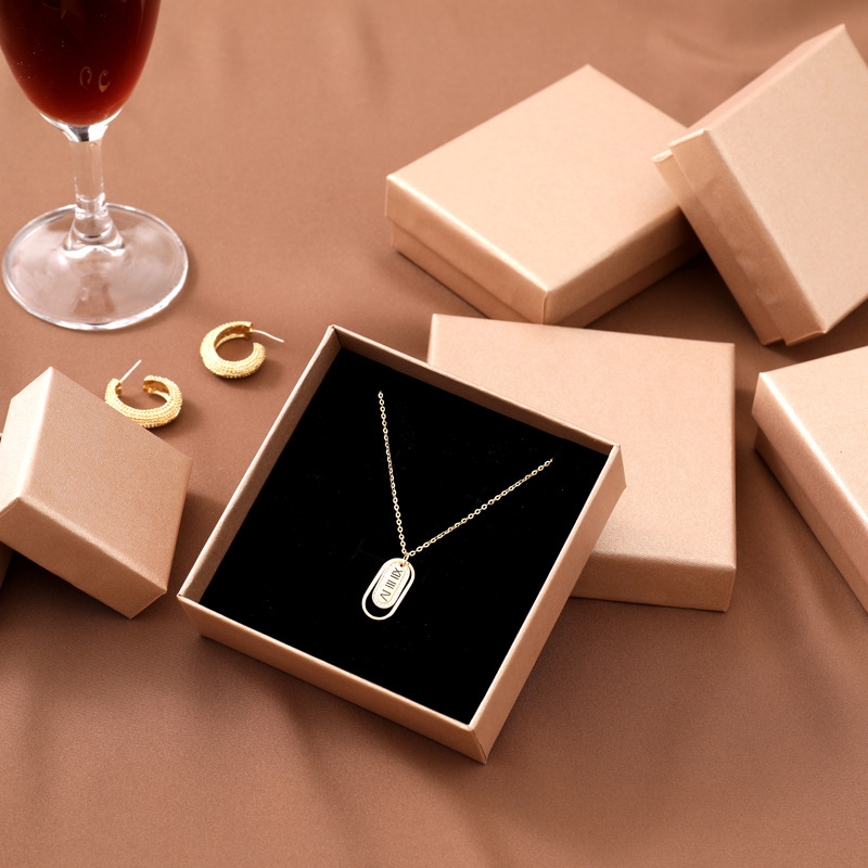 Boîte-cadeau de bijoux d'emballage de papier de luxe d'impression de logo personnalisé d'usine de la Chine