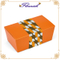 Boîte de douille d'emballage de pain de boulangerie en carton orange